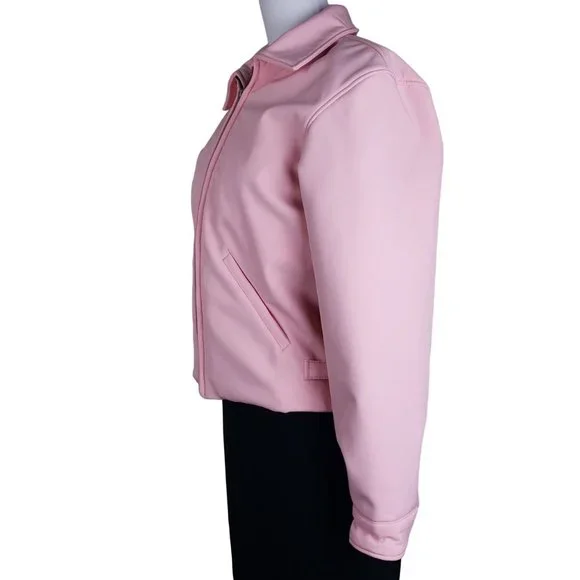 Fabulous Grease Pink Ladies High Quality NWOT Lined Jacket Sz Medium Runs Small - Picture 4 of 8